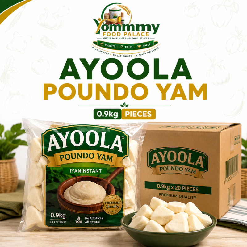 Ayoola Poundo Yam 0.9kg PIECES